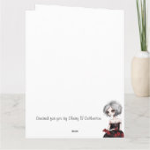 Carte Gothique Punk Alternative Fée de Noël (Dos)