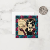 Carte gothique Sassy Valentines avec devis (Devant/Arrière en situation)