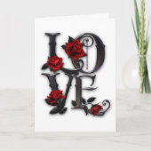 Carte gothique Valentine (Devant)