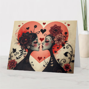 Carte gothique Valentines