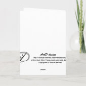 Carte Gothique Vampire rose noir heureux anniversaire (Dos)