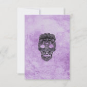 Carte Gothique Violet Grunge Black Lace Mesures de sécur (Dos)