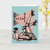 Carte goupille de fille de Derby de rouleau (Fleur jaune)