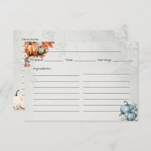 Carte Gourdegous Basic Recette (Devant / Derrière)