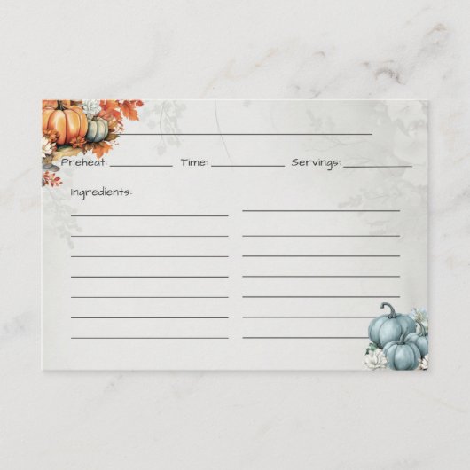 Carte Gourdegous Basic Recette (Devant)