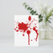 Carte Goutte de sang Bloody Bleeding Halloween (Debout devant)