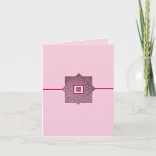 Carte Gouttes de pluie roses