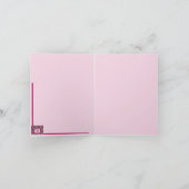 Carte Gouttes de pluie roses (Intérieur)