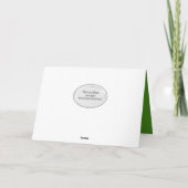 Carte gouttes d'eau sur ami shamrock (Dos)