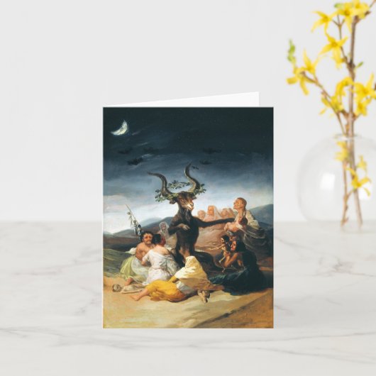 Carte Goya Witch Sabbath Note (Fleur jaune)