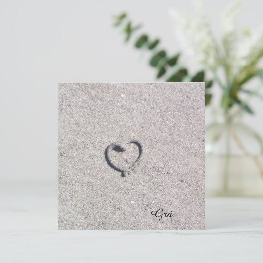 Carte Grá/ Love Flat Card (Debout devant)