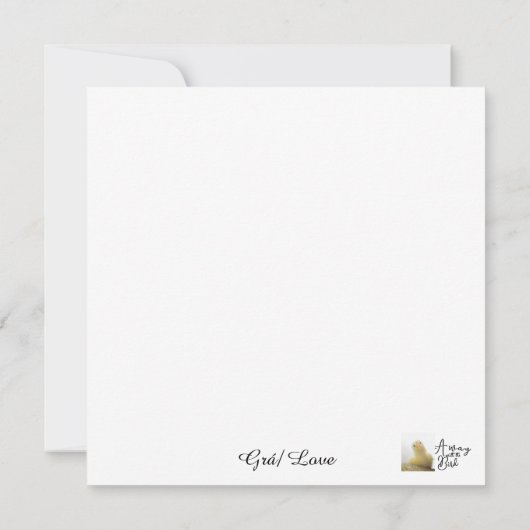 Carte Grá/ Love Flat Card (Dos)