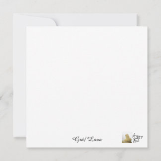 Carte Grá/ Love Flat Card