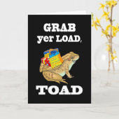 Carte Grab yer Load, Toad - Drôle Anniversaire Toad & Gi (Fleur jaune)