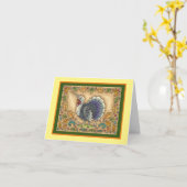 CARTE GRÂCE À L'UNICORN TURQUIE, IMAGINAIRE WHIMSICAL (Fleur jaune)