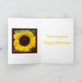 Carte Grace de tournesol (Intérieur)