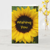 Carte Grace de tournesol (Fleur jaune)