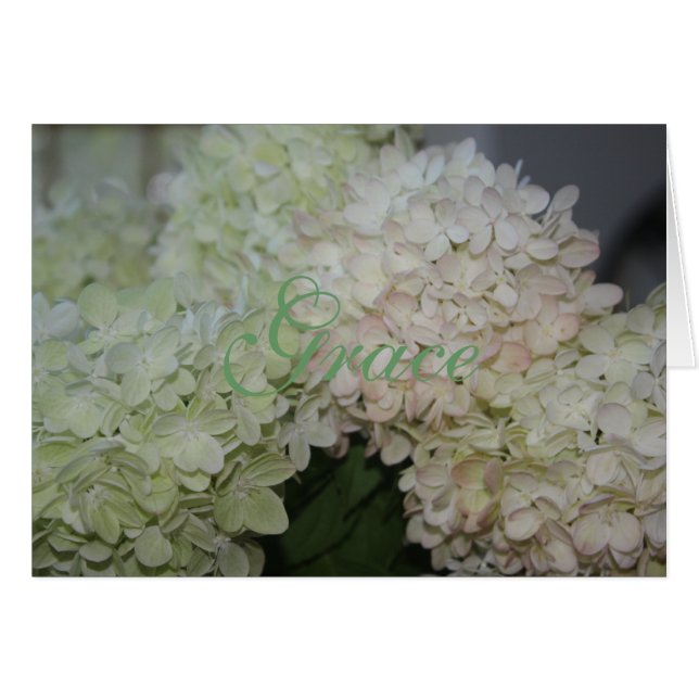 Carte Grace Hydrangea (Devant Horizontal)