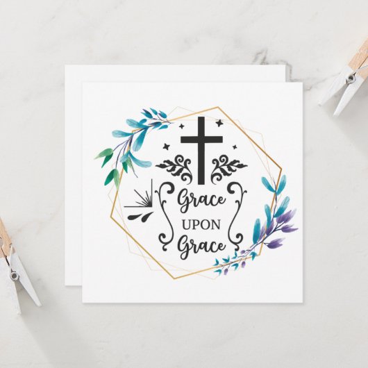 Carte Grace sur grâce (Devant/Arrière en situation)