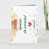 Carte Gracias de corazón. Profes. Thank you. Teachers. (Devant)