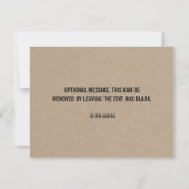 Carte Gracias Kraft minimaliste moderne (Dos)