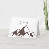 Carte Gracias Mariage de Clear Mountain Country (Devant)