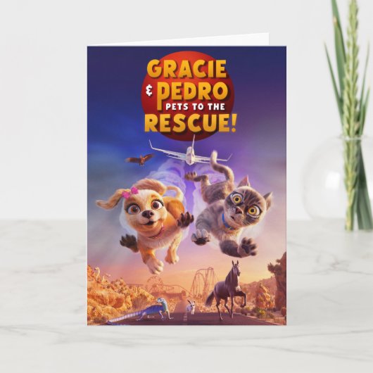 Carte Gracie & Pedro : Animaux de compagnie à la Secourt (Devant)