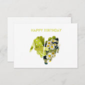 Carte Gracieux Graffiti Sprayed Heart Frame (Devant / Derrière)