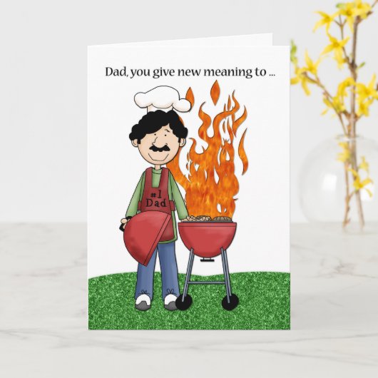 Carte Gractage de fêtes des pères (Fleur jaune)