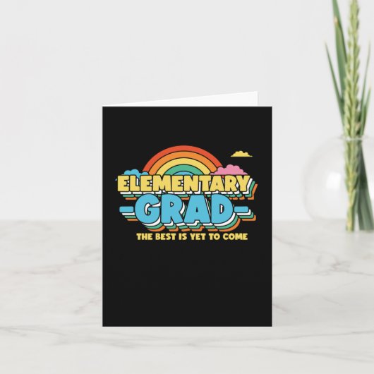 Carte Grad élémentaire - Sticker de jour de diplôme (Devant)