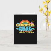 Carte Grad élémentaire - Sticker de jour de diplôme (Fleur jaune)
