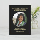 Carte Grad Graduate Photo Graduation Card (Debout devant)