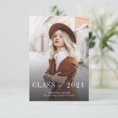 Carte Grad Photo Classe de Grad Graduation de 2025 Faire (Debout devant)