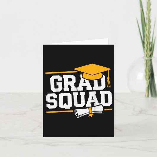 Carte Grad Squad Cl De 2025 Graduation (Devant)