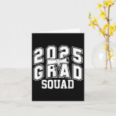 Carte Grad Squad Cl De 2025 Graduation (Fleur jaune)
