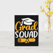 Carte Grad Squad Cl De 2025 Graduation 1 (Fleur jaune)