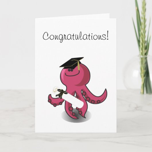 Carte Graduate de purple octopus (Devant)