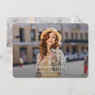 Carte Graduation 2025 Enregistrer la date Annonce