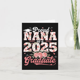 Carte Graduation 2025 Fière Nana D'Un Plancher Diplômé 2