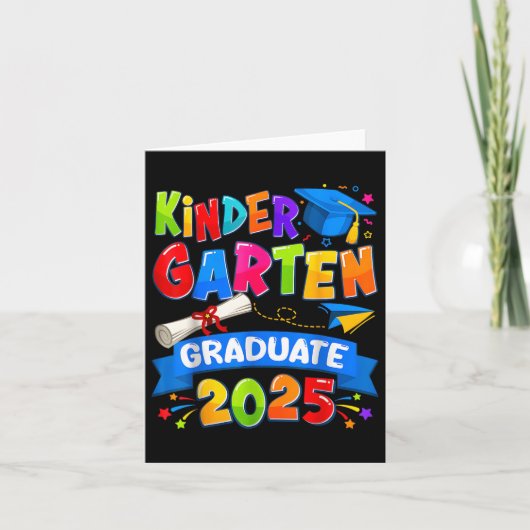Carte Graduation 2025 Graduate Kids Boys Gi (Devant)