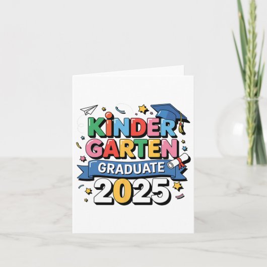 Carte Graduation 2025 Graduate Kids Boys Gi (Devant)