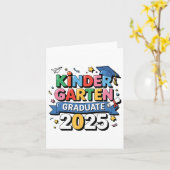 Carte Graduation 2025 Graduate Kids Boys Gi (Fleur jaune)