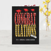 Carte Graduation 2025 pour Godgirl (Fleur jaune)