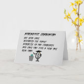Carte Graduation Apocalyptique, Un Poème De Diplôme Funn (Fleur jaune)
