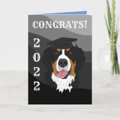 Carte Graduation Bernese Mountain Dog (Devant)
