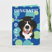 Carte Graduation Bernese Mountain Dog (Devant)