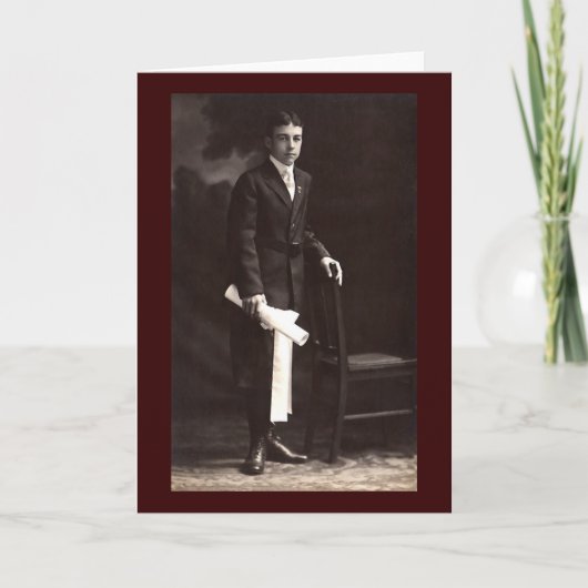 Carte Graduation Boy (Devant)