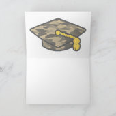 Carte Graduation Cap Khaki Camo (Intérieur)