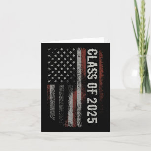 Carte Graduation Cl De 2025 Senior Patriotic Usa America