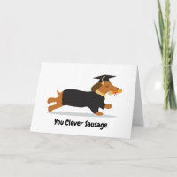 Graduation Dachshund Chien Saucisse intelligente